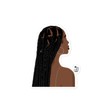 Load image into Gallery viewer, Black Girl In Her Braids Sticker
